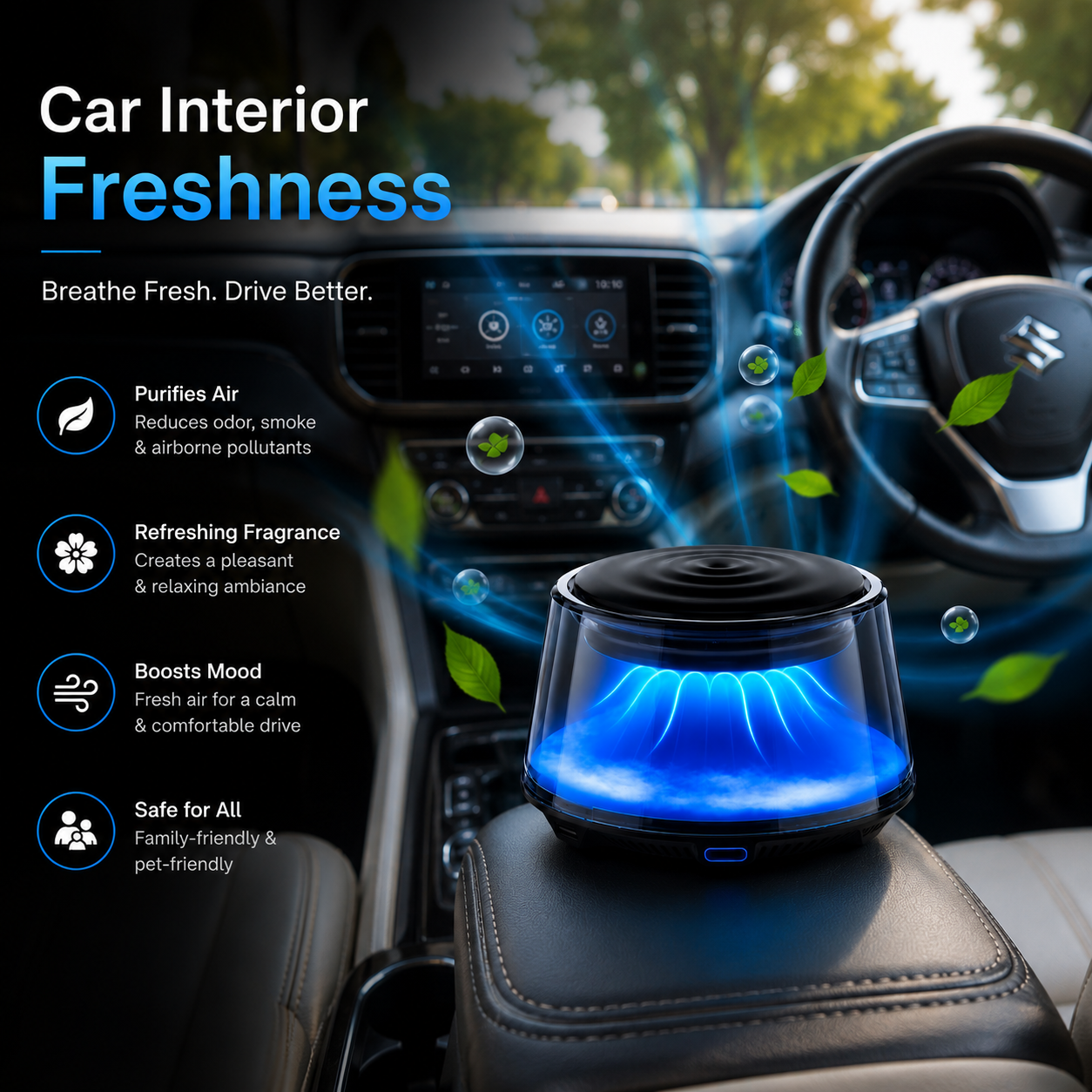 Aviora Glacier Mist Car Aroma Diffuser