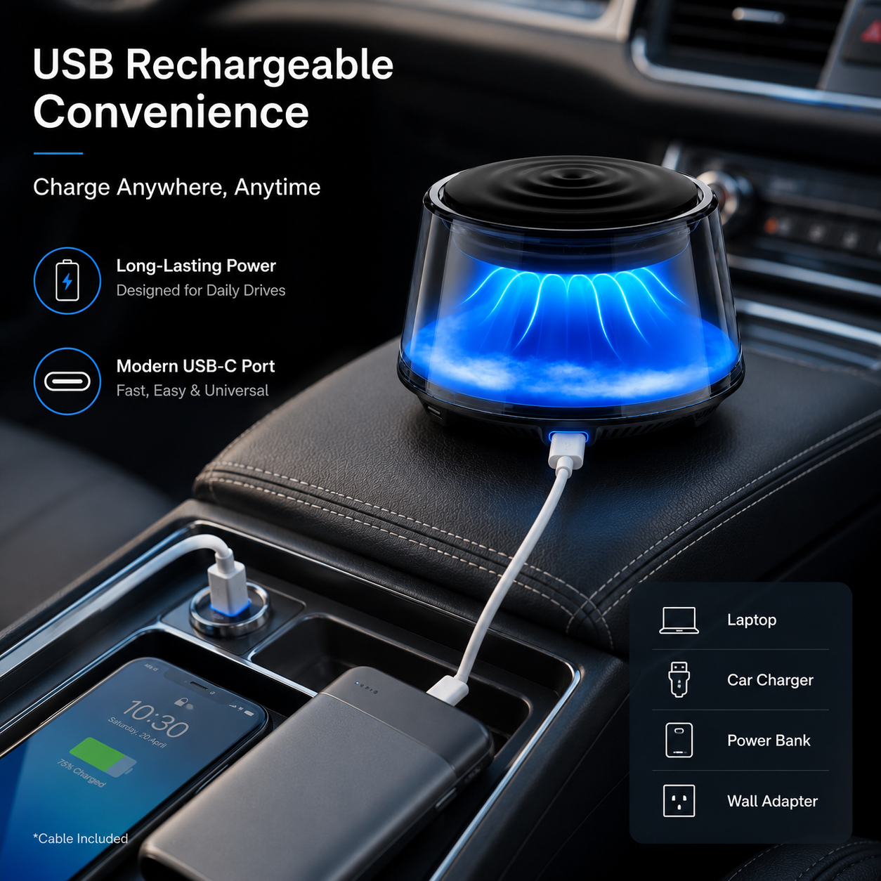 Aviora Glacier Mist Car Aroma Diffuser